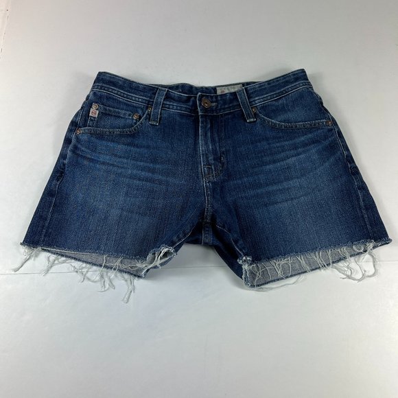 AG Adriano Goldschmied Shorts Men 30* Graduate Blue Cut Off Stretch Denim Jorts - Picture 1 of 14